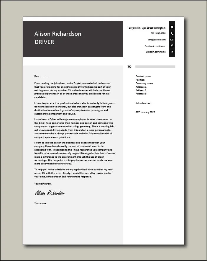 44035 driver cover letter company research
