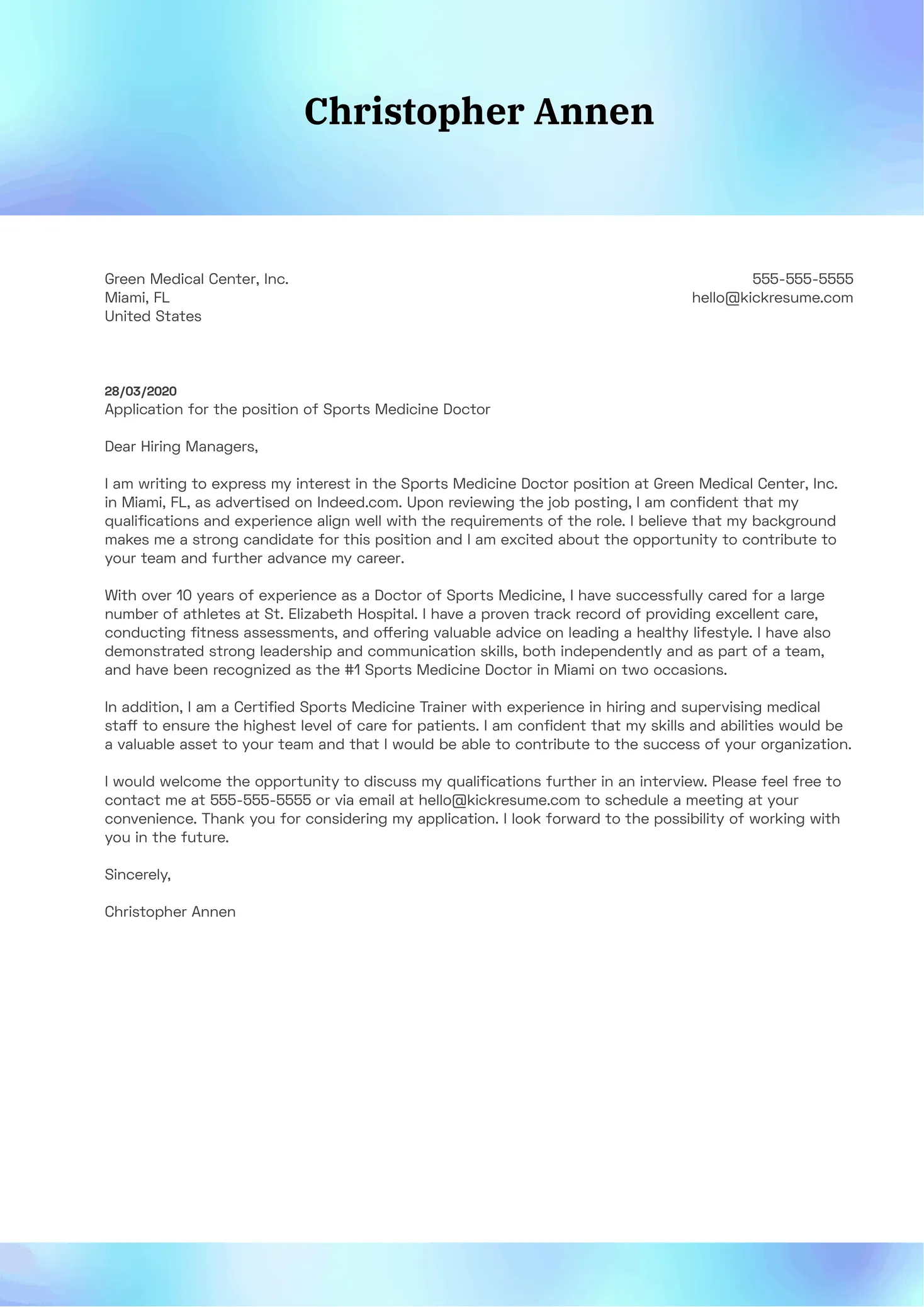 44044 sports cover letter tips