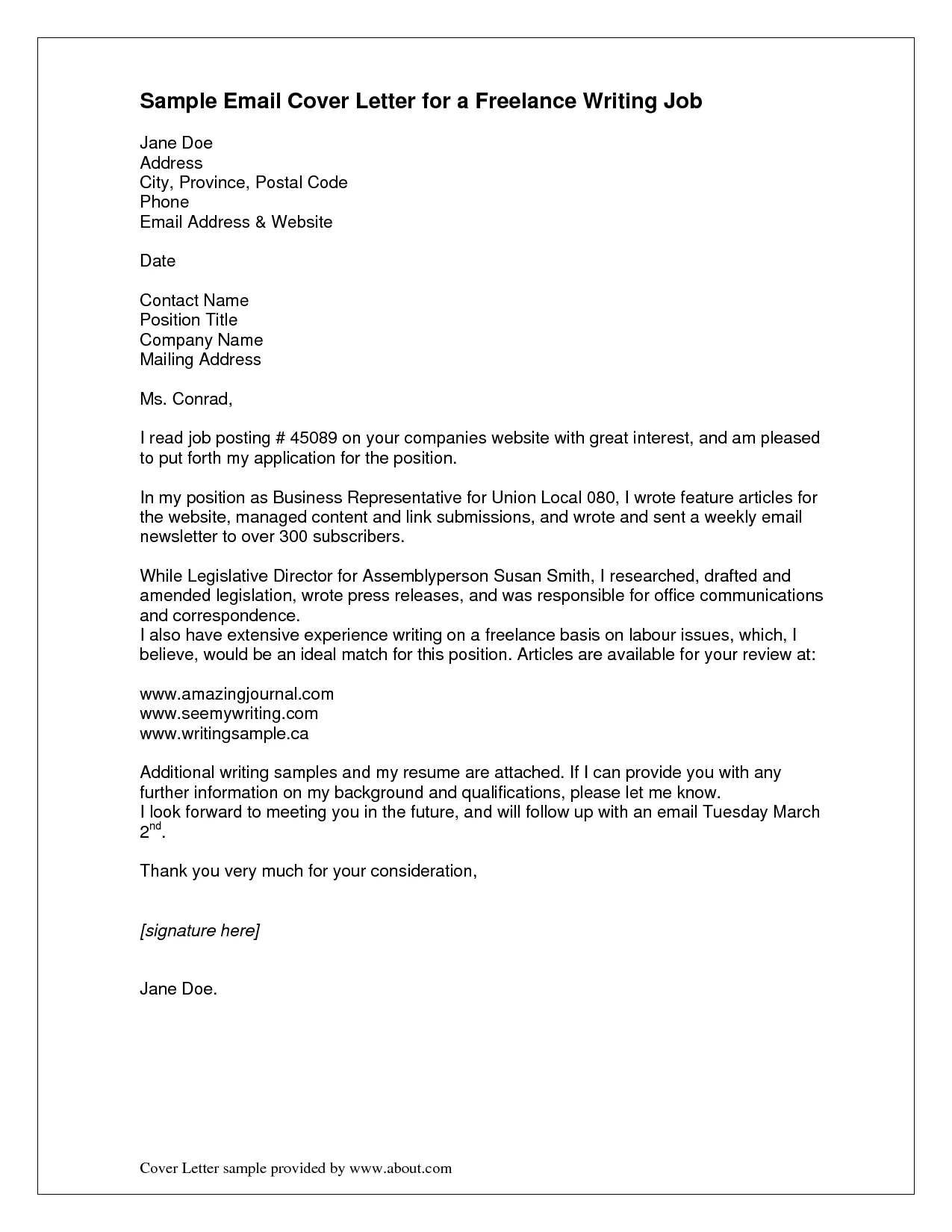 44047 cover letter email subject line