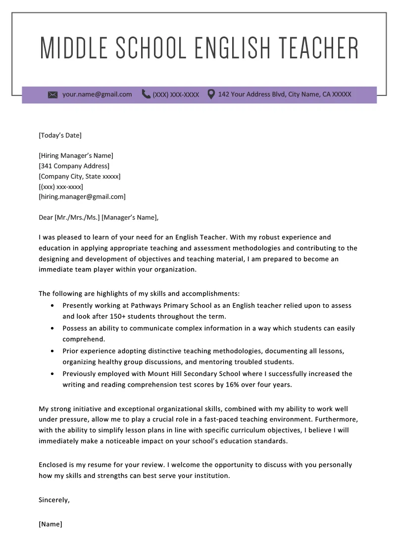 44048 teacher writing cover letter