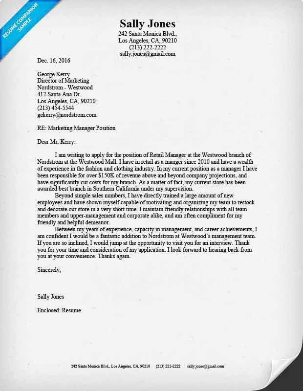 44074 retail manager cover letter skills