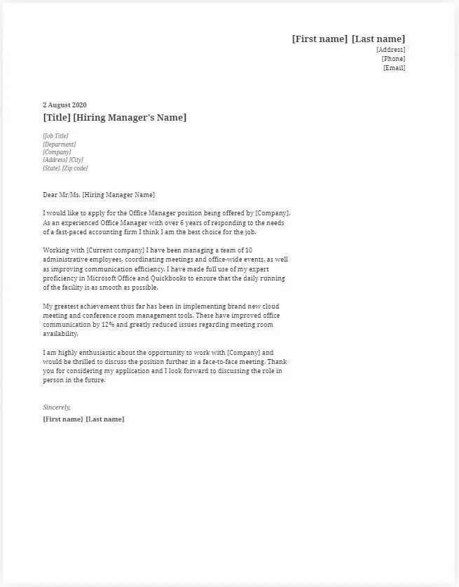 44076 office manager skills required