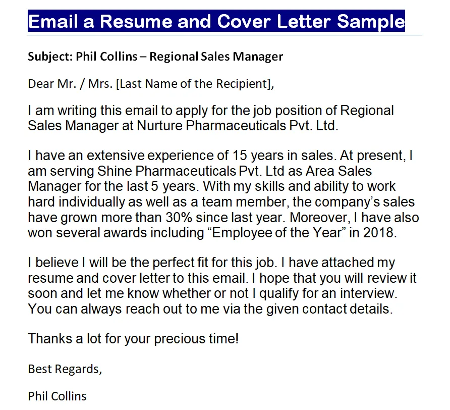 44090 cover letter email attachment
