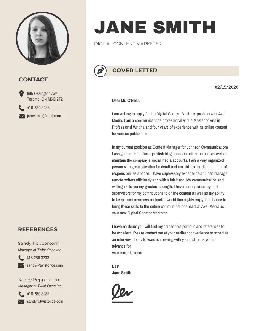 44101 proofreading cover letter