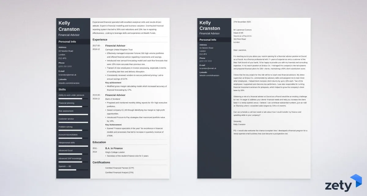 44106 finance cover letter examples