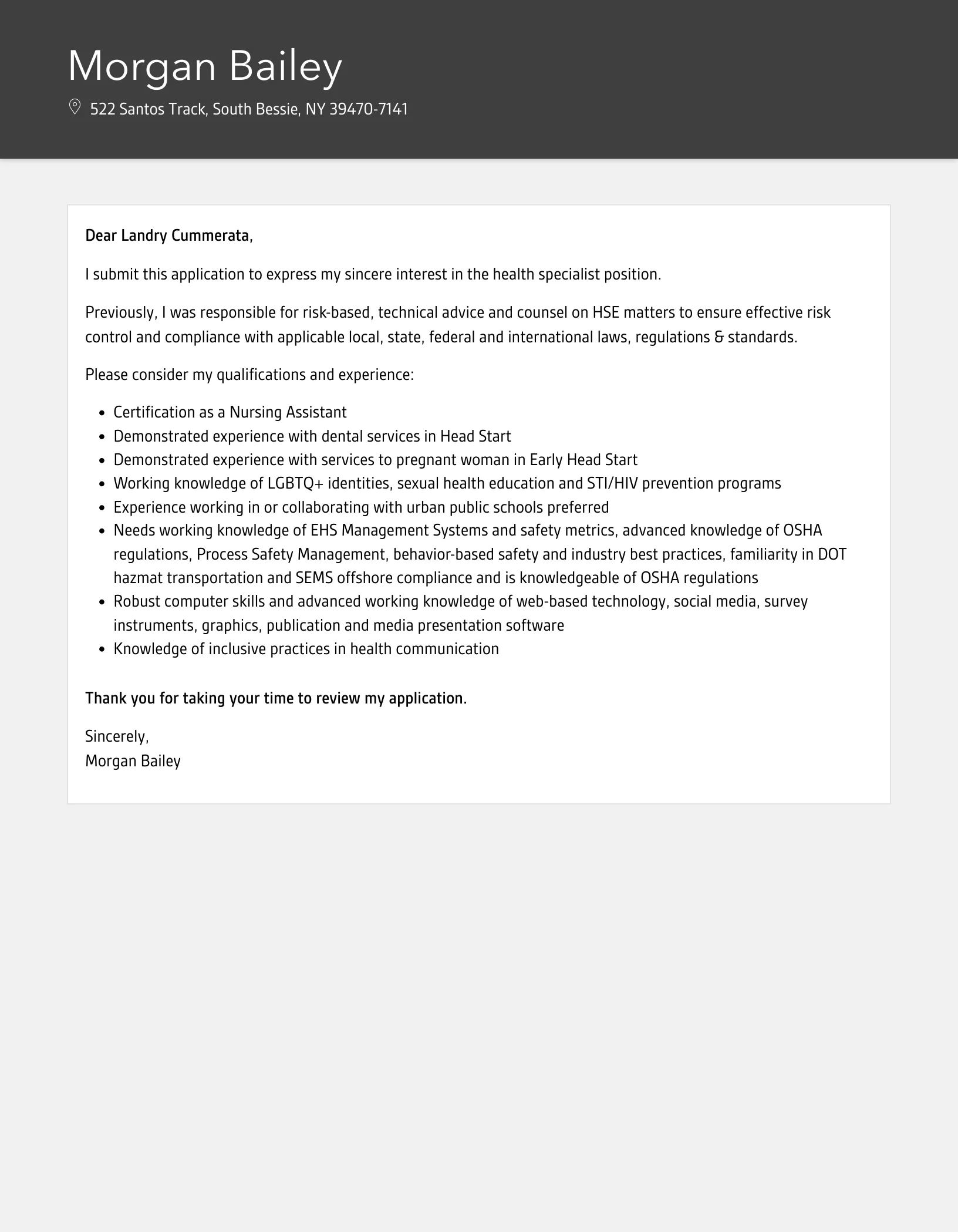 44114 cover letter formatting