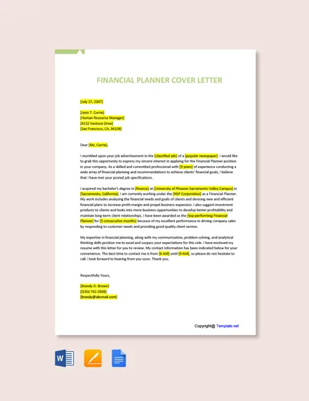44125 cover letter formatting