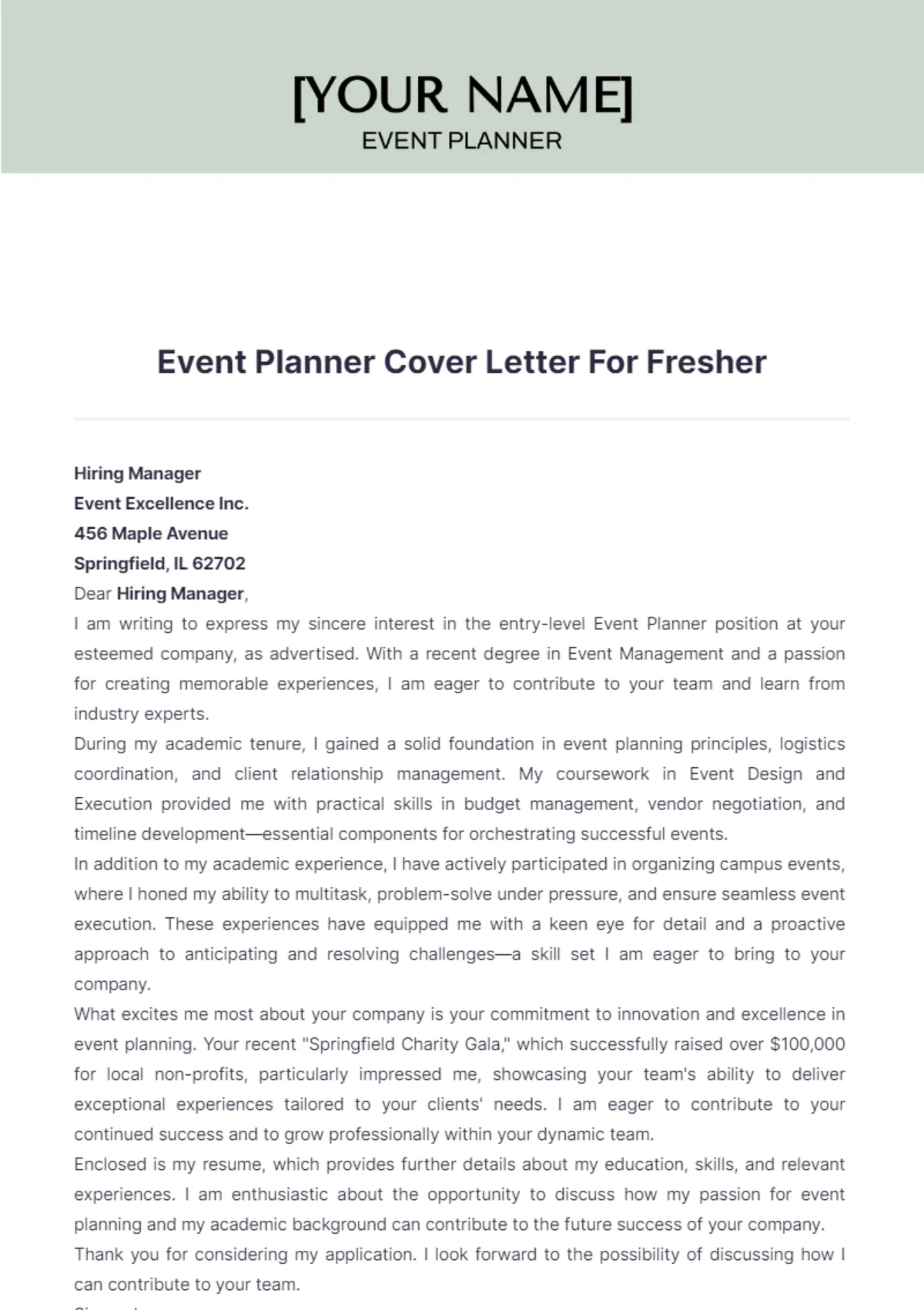 44125 meeting planner achievements