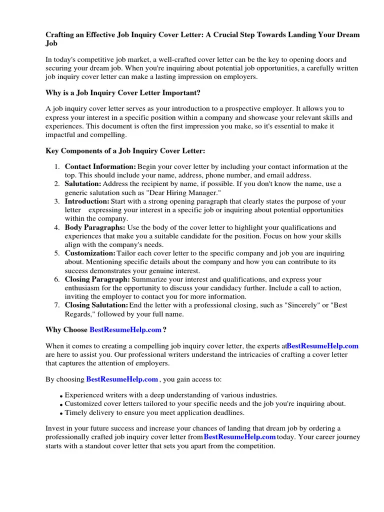 44126 cover letter inquiry research