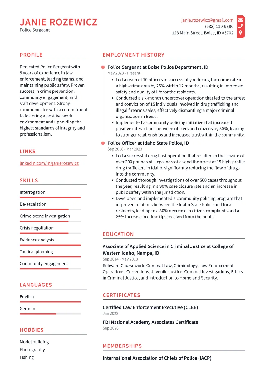 44133 police sergeant promotion cover letter 6