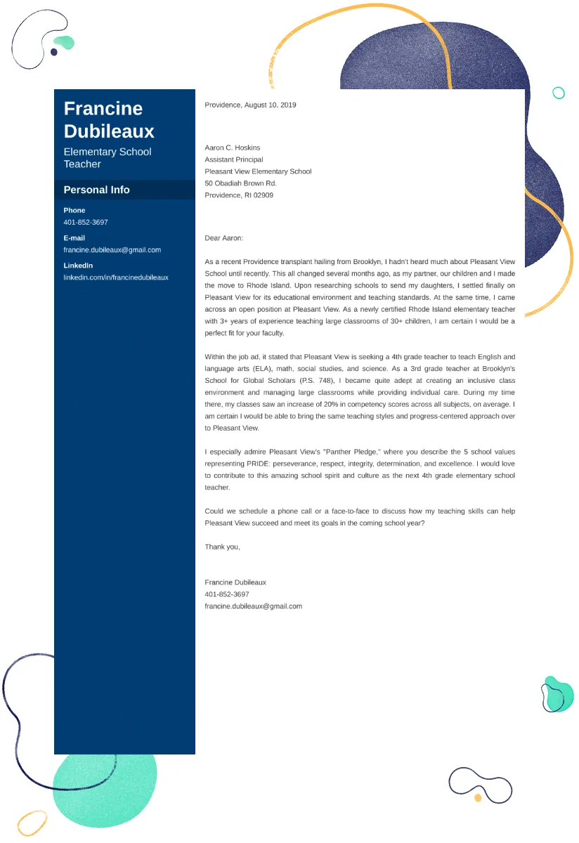 44136 cover letter first year teacher 6