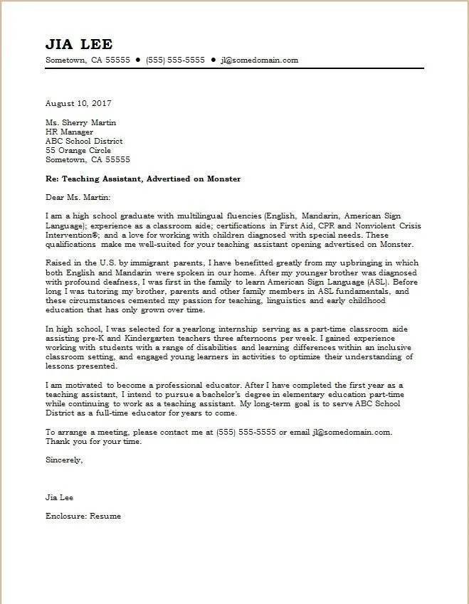 44139 cover letter teaching assistant header