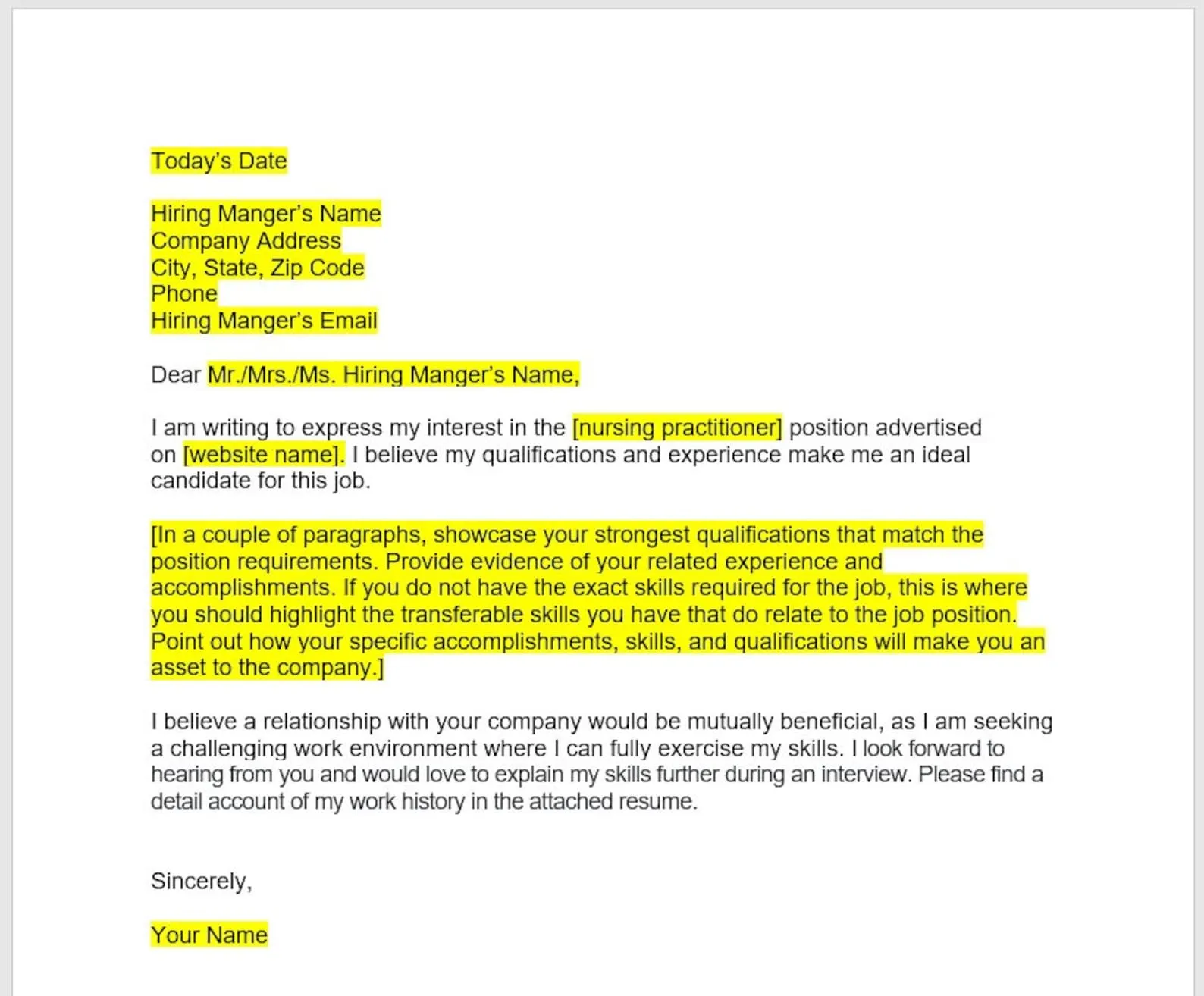 44161 professional cover letter