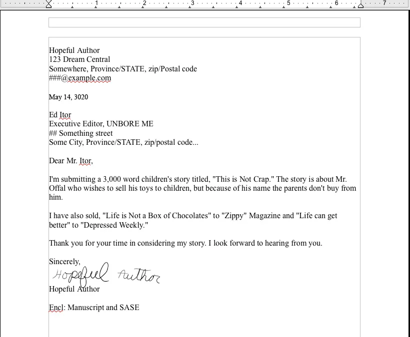 44163 short story cover letter proofreading
