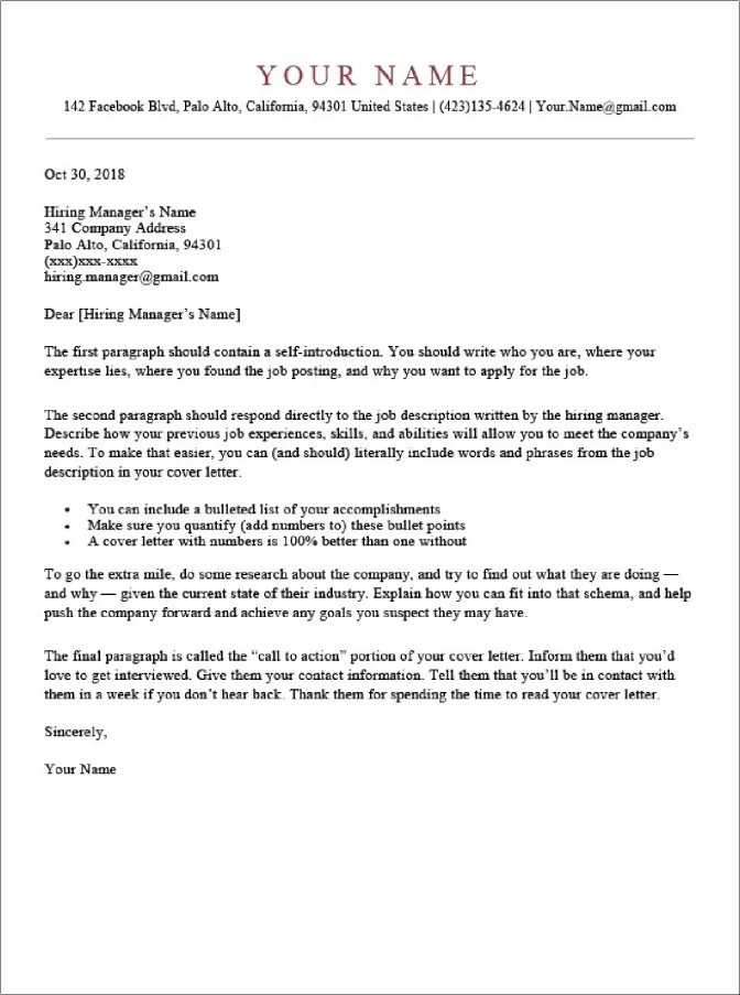 44164 industry specific cover letters