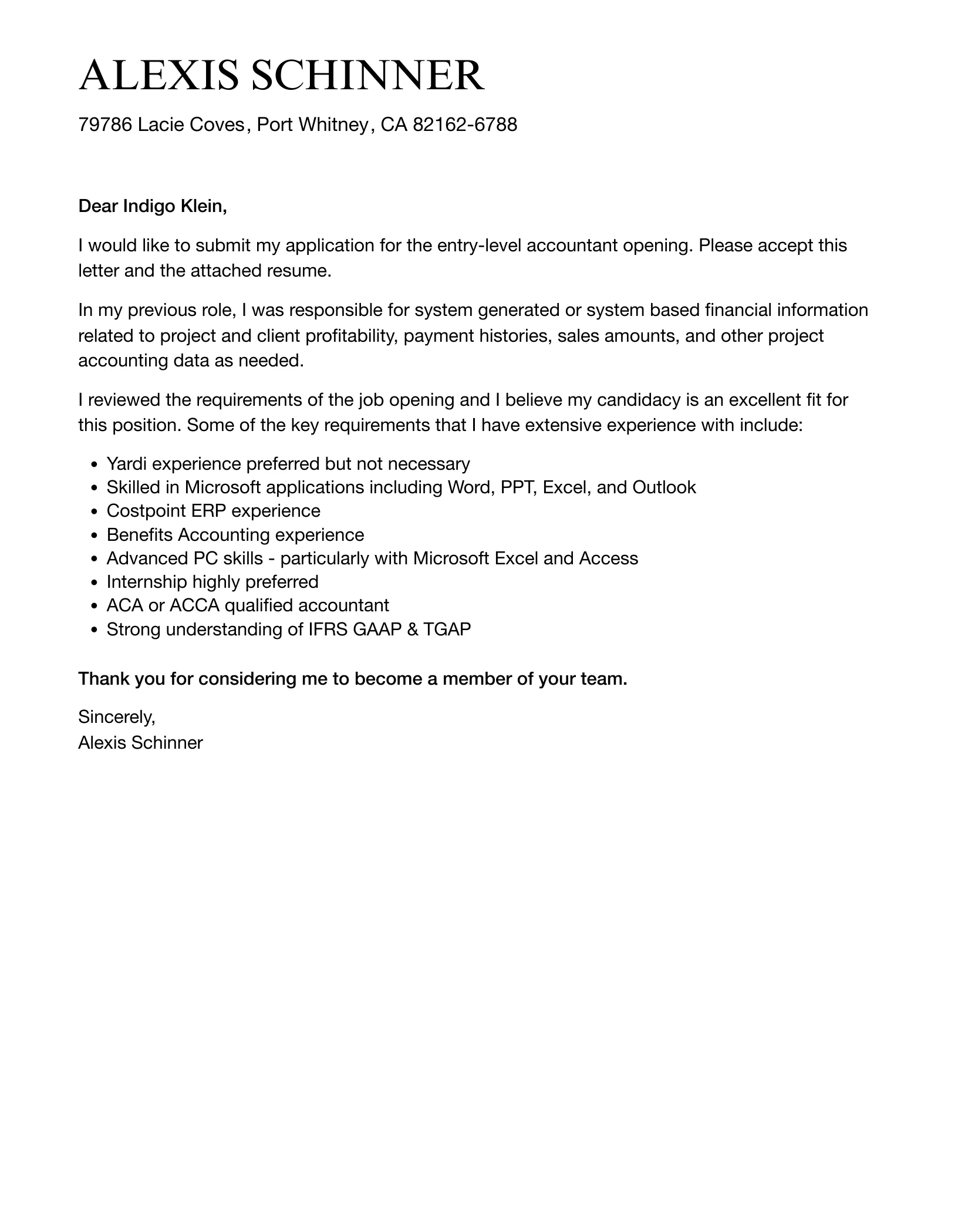 44166 proofreading cover letter