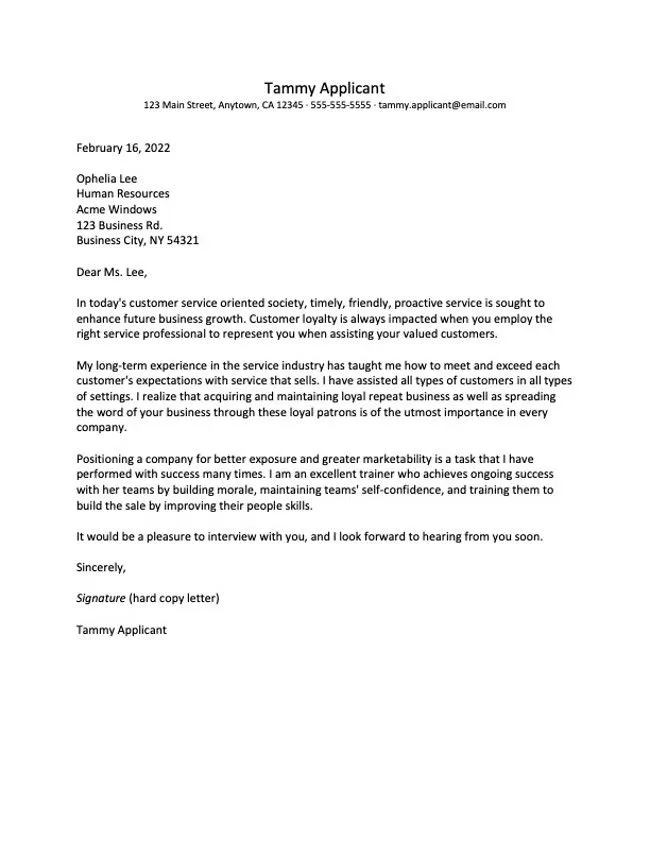 44175 submitting cover letter