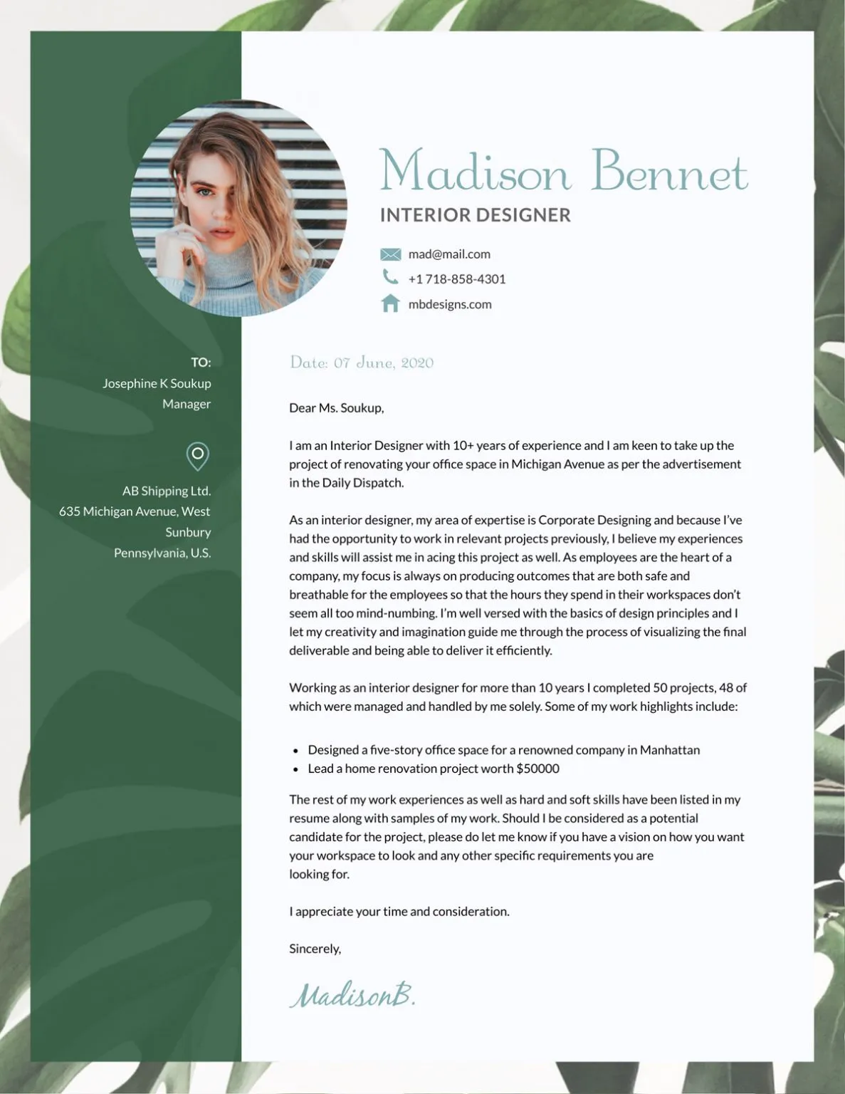 44176 personalized cover letter template 2