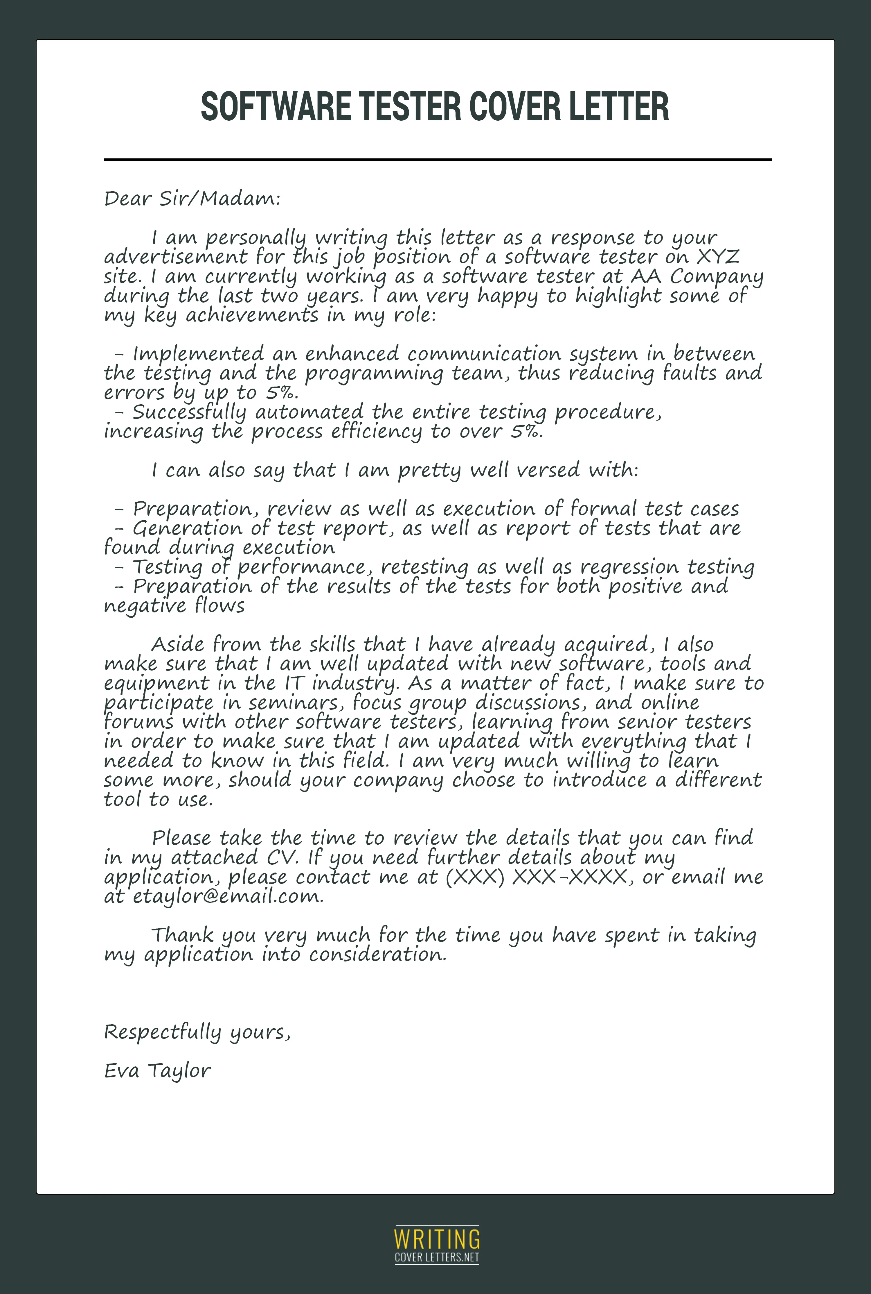 44179 software tester cover letter guide