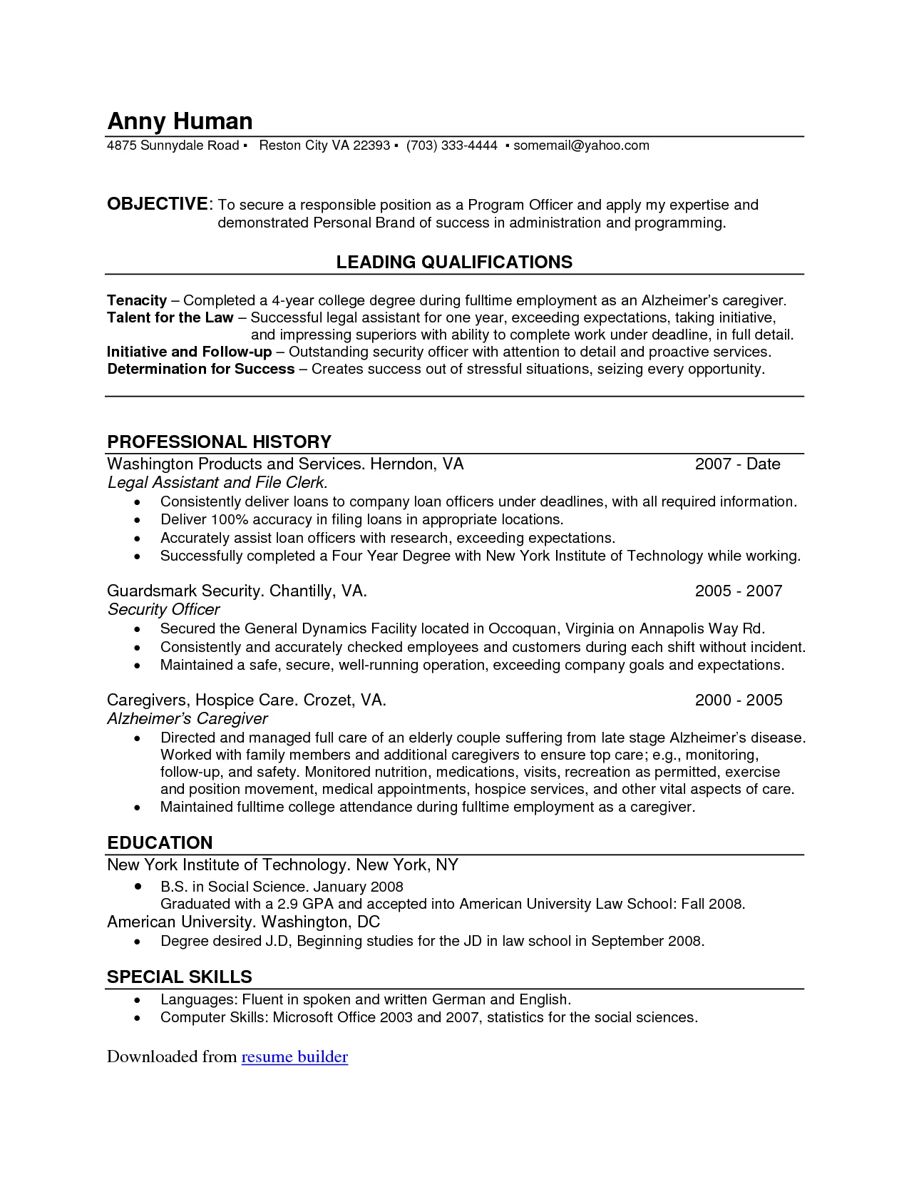 44189 job description matching