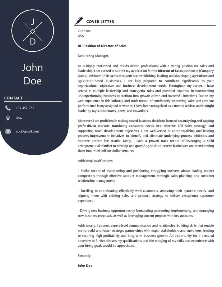 44234 cover letter qualifications proofread