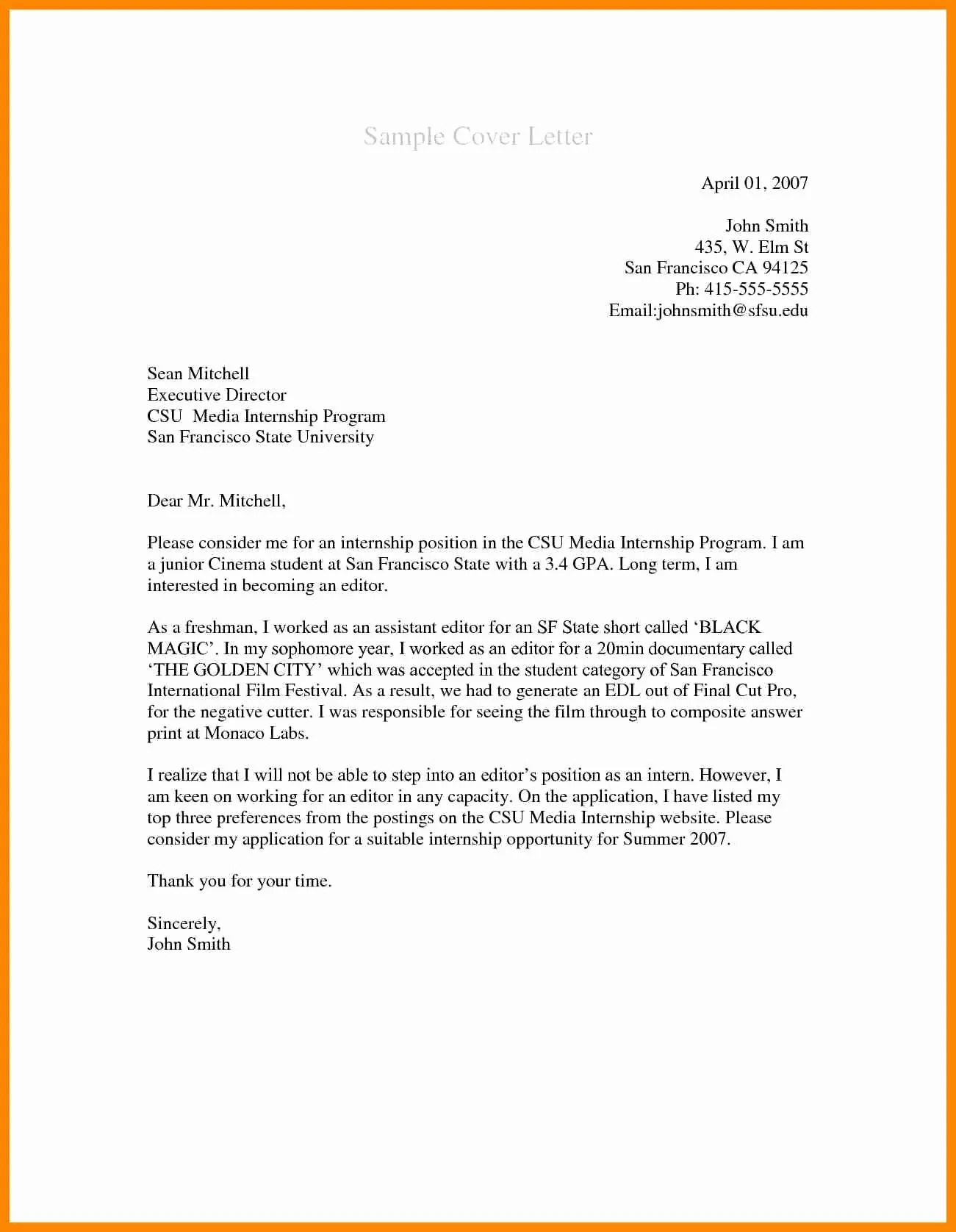 44234 cover letter qualifications quantify