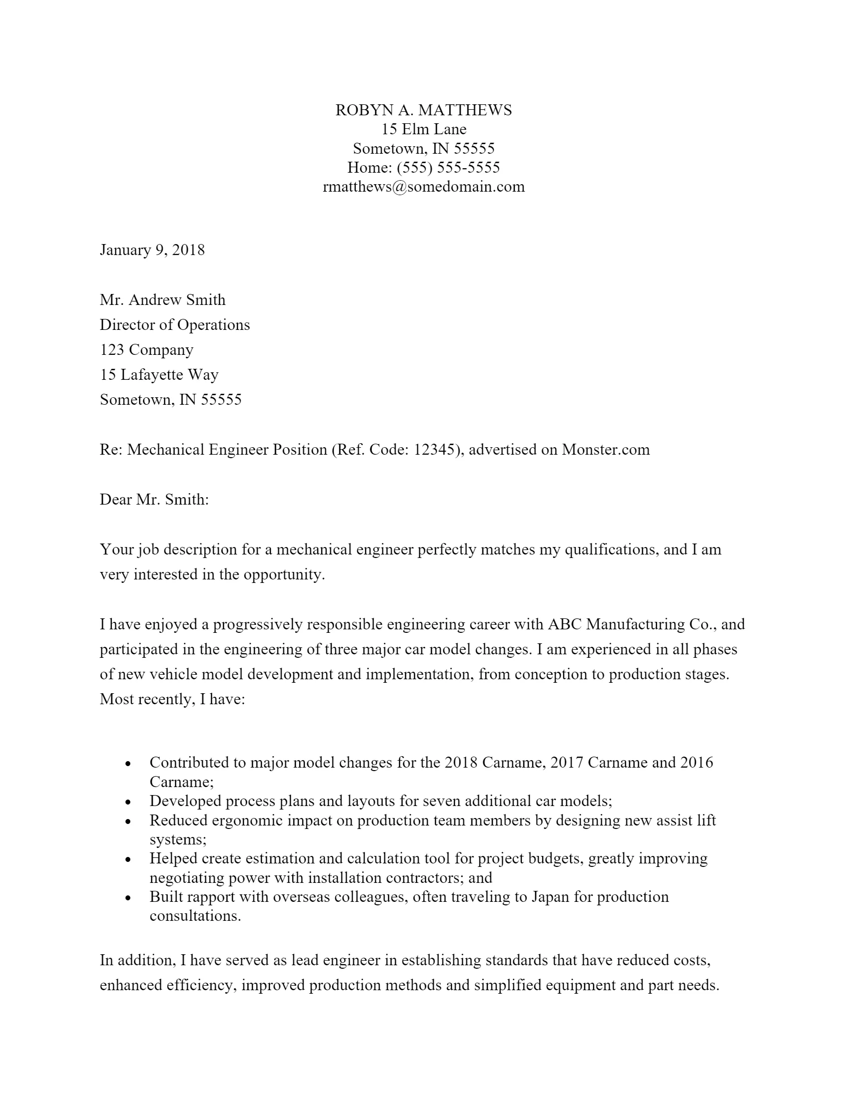 44235 cover letter formatting