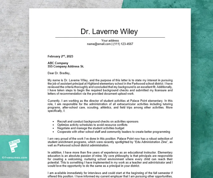 44236 assistant principal skills