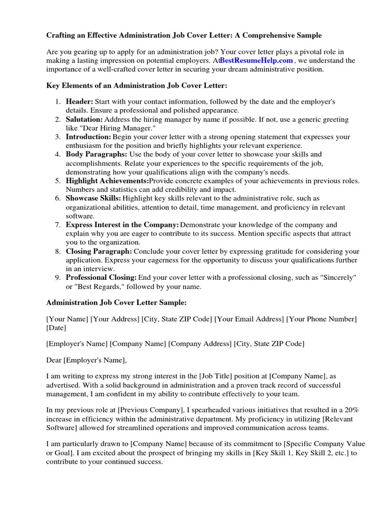 44239 cover letter administration jobs 1