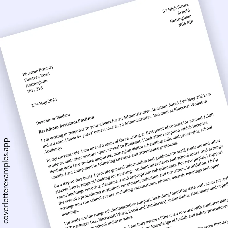 44239 cover letter administration jobs 2