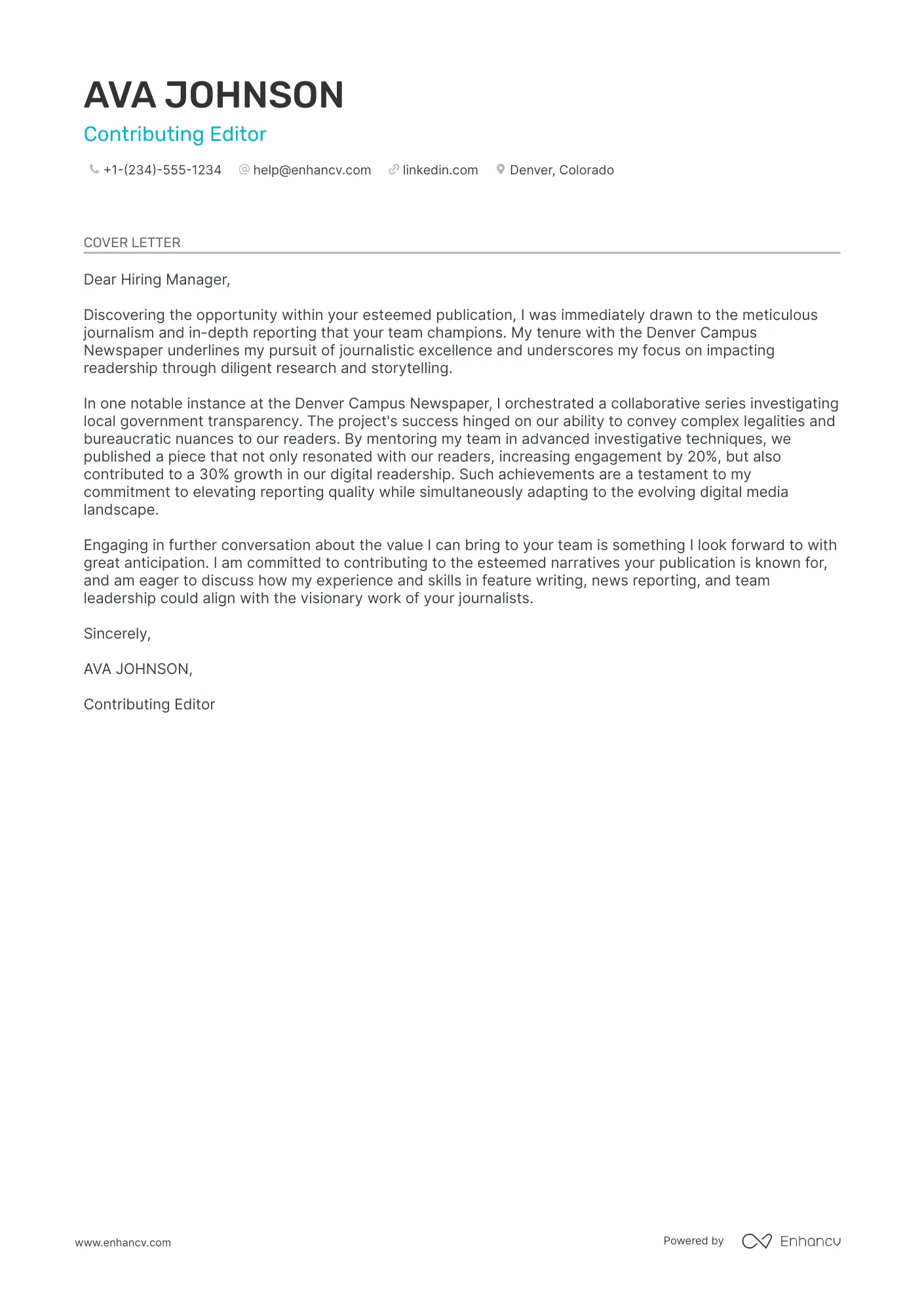 44251 journalism cover letter tailoring