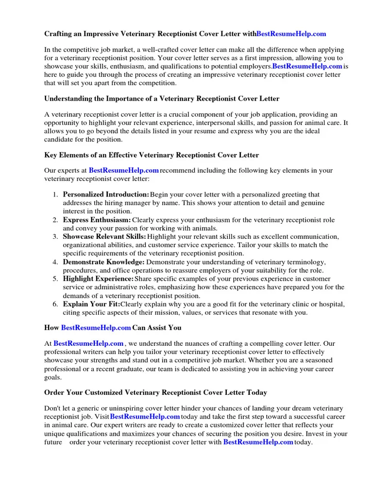 44262 vet receptionist cover letter image1