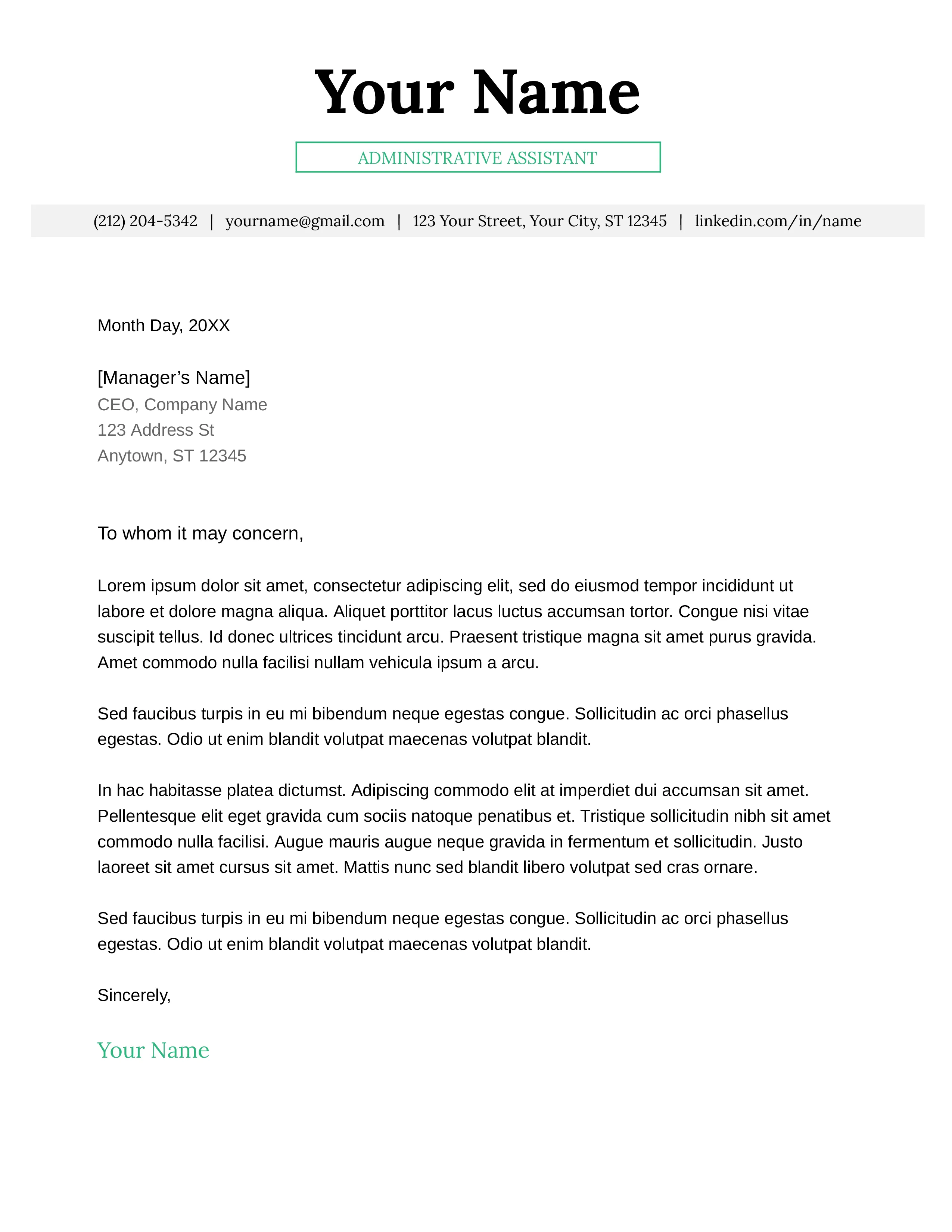 44263 customizing cover letter