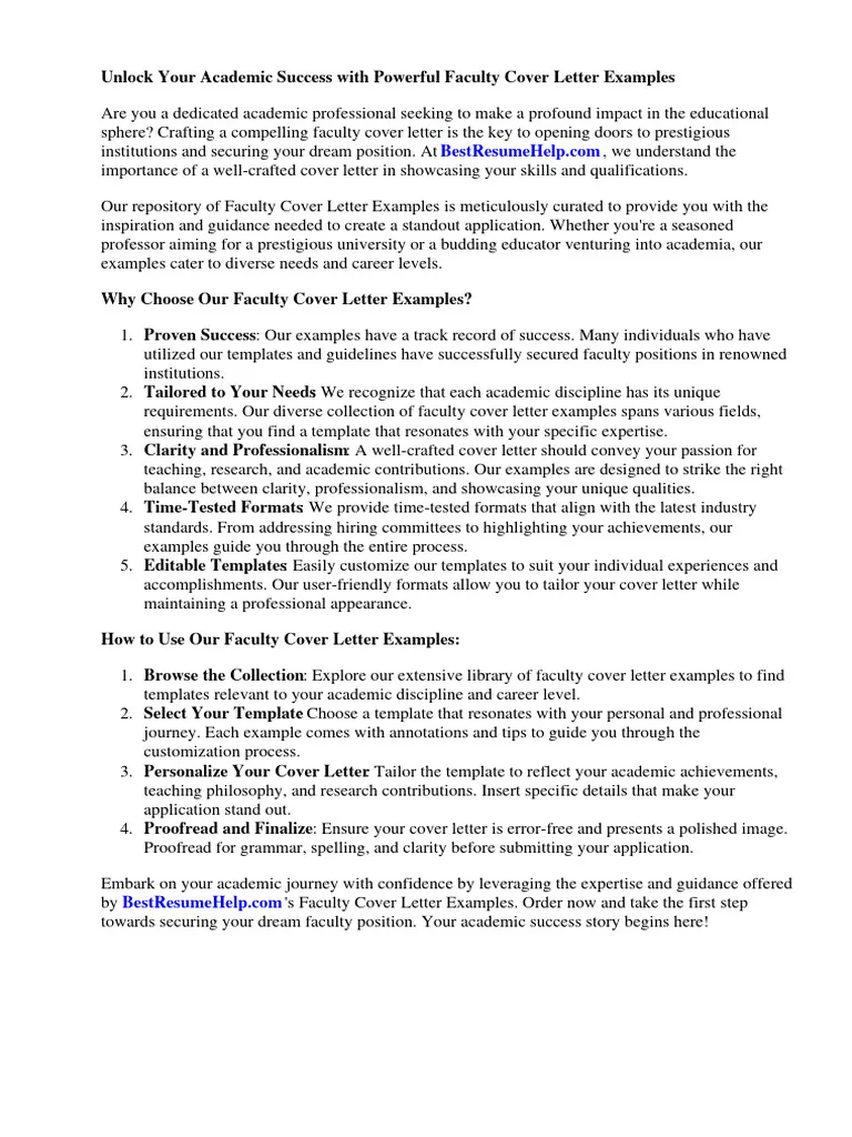 44271 faculty cover letter guide