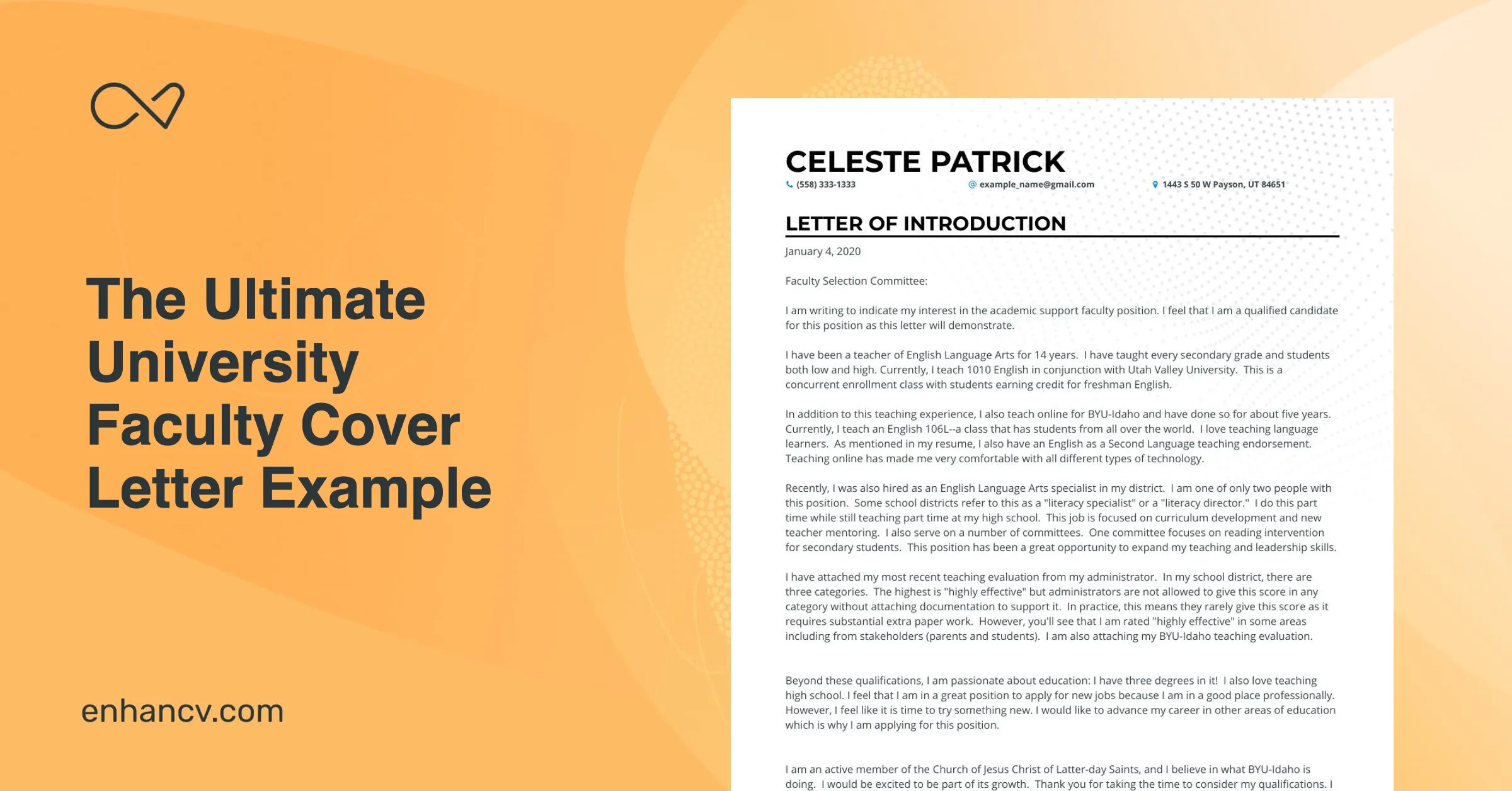44271 faculty cover letter importance