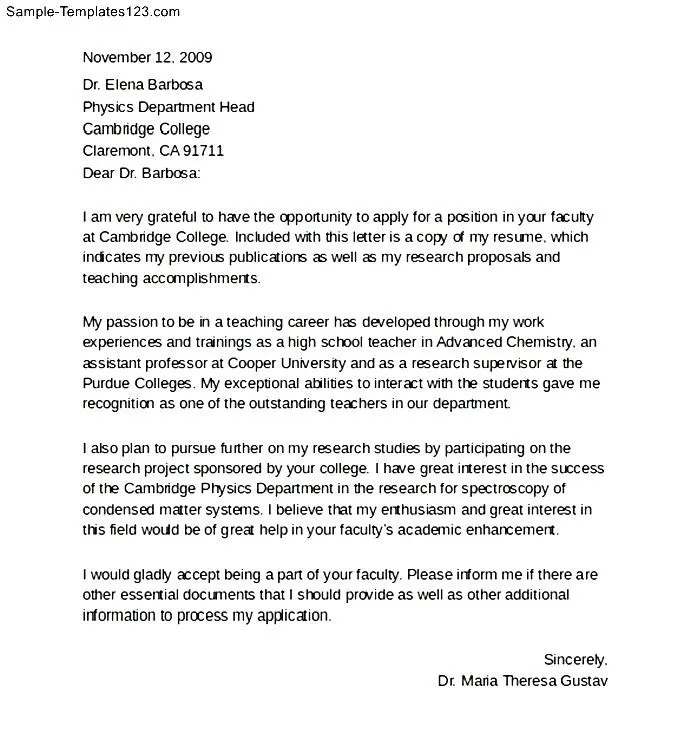44271 faculty cover letter tailoring