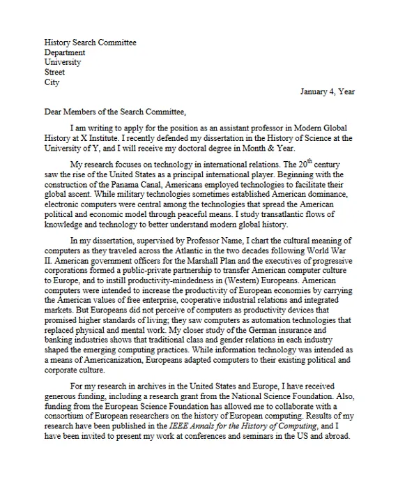 44271 faculty cover letter teaching