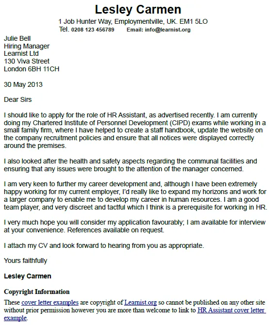 44281 tailoring cover letter