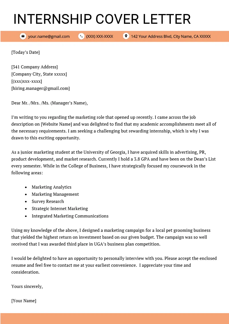 44292 engineering internship cover letter