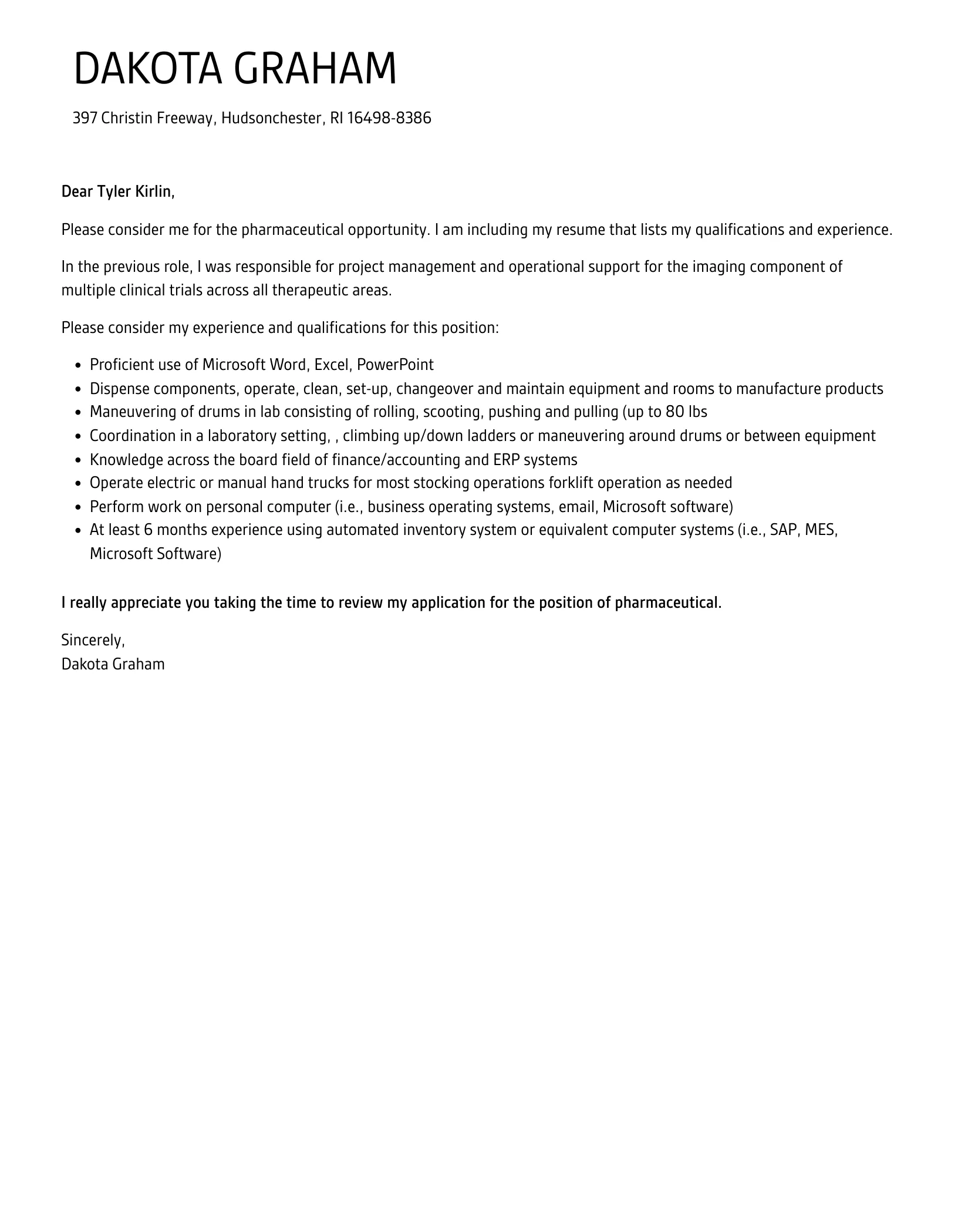 44295 formatting cover letter