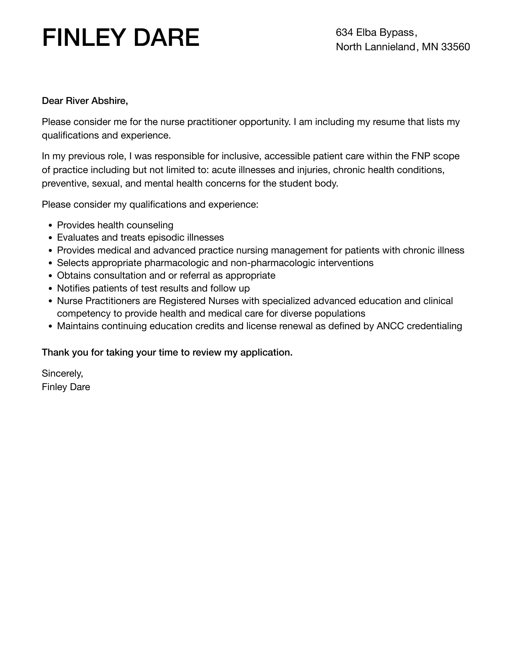 44297 nurse practitioner formatting