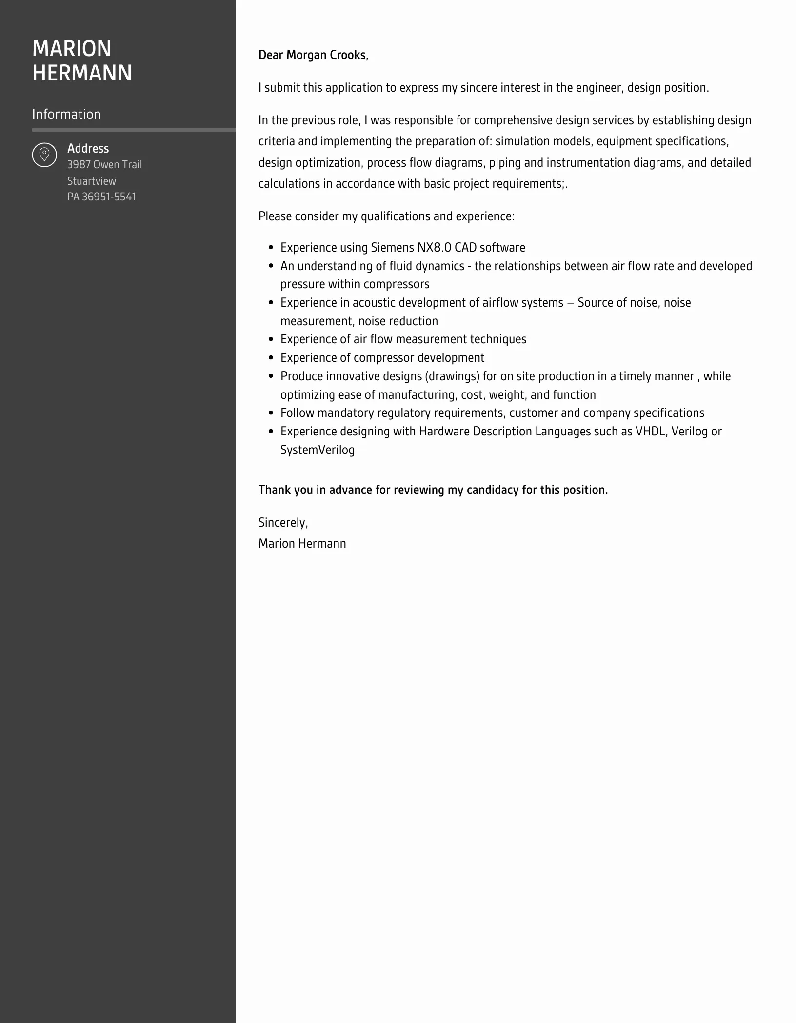 44300 proofreading cover letter