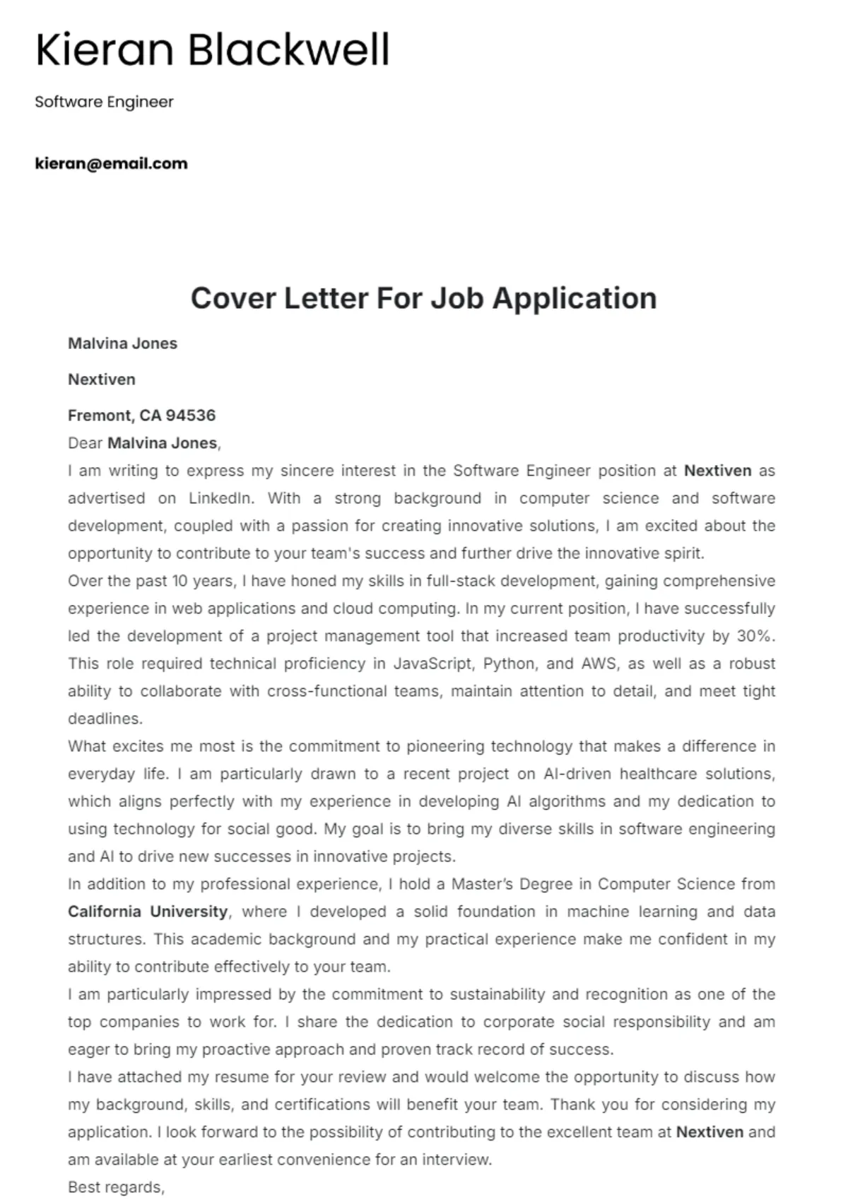 44312 skills experience cover letter