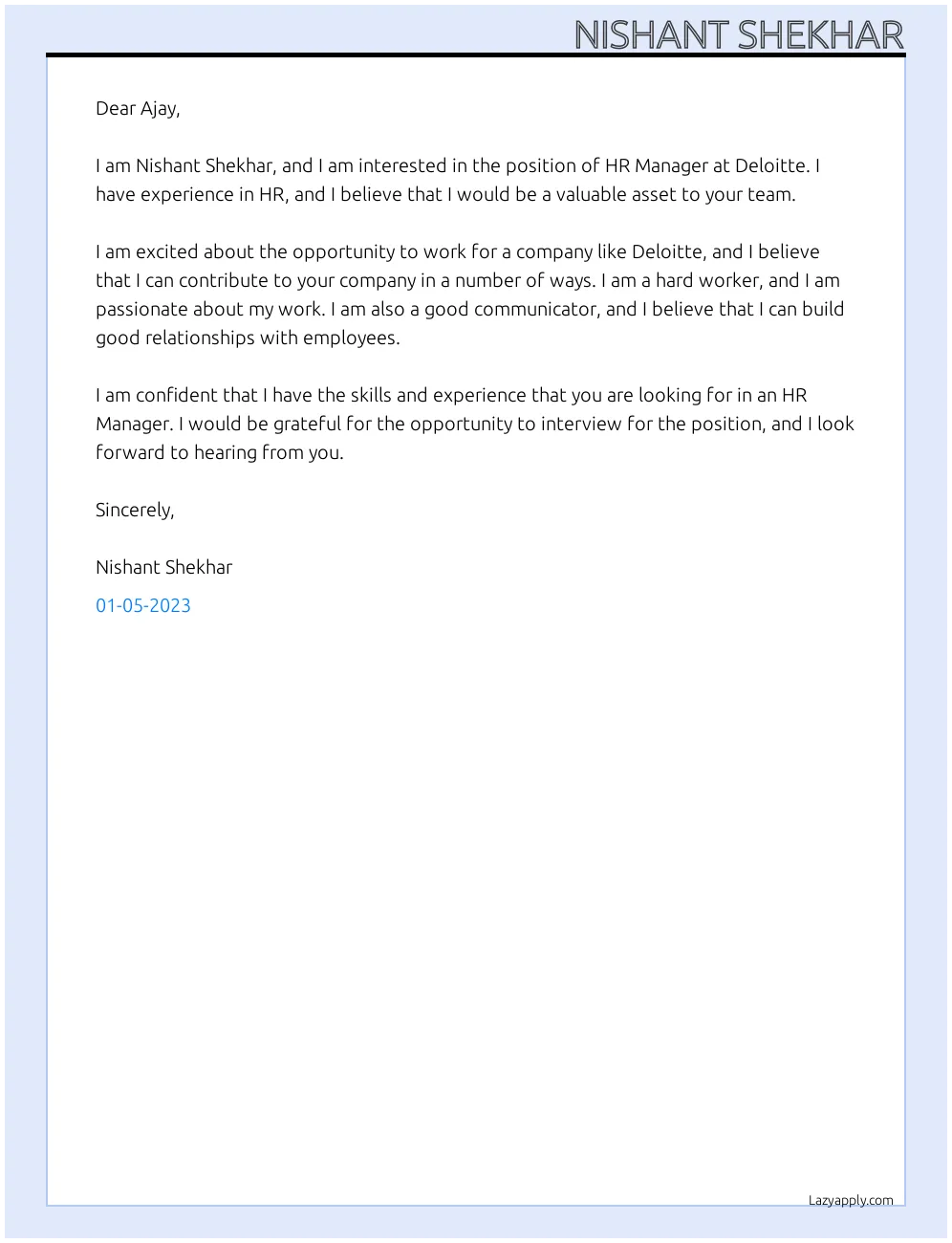 44318 cover letter structure