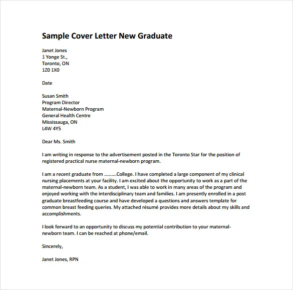 44325 nurse writing cover letter