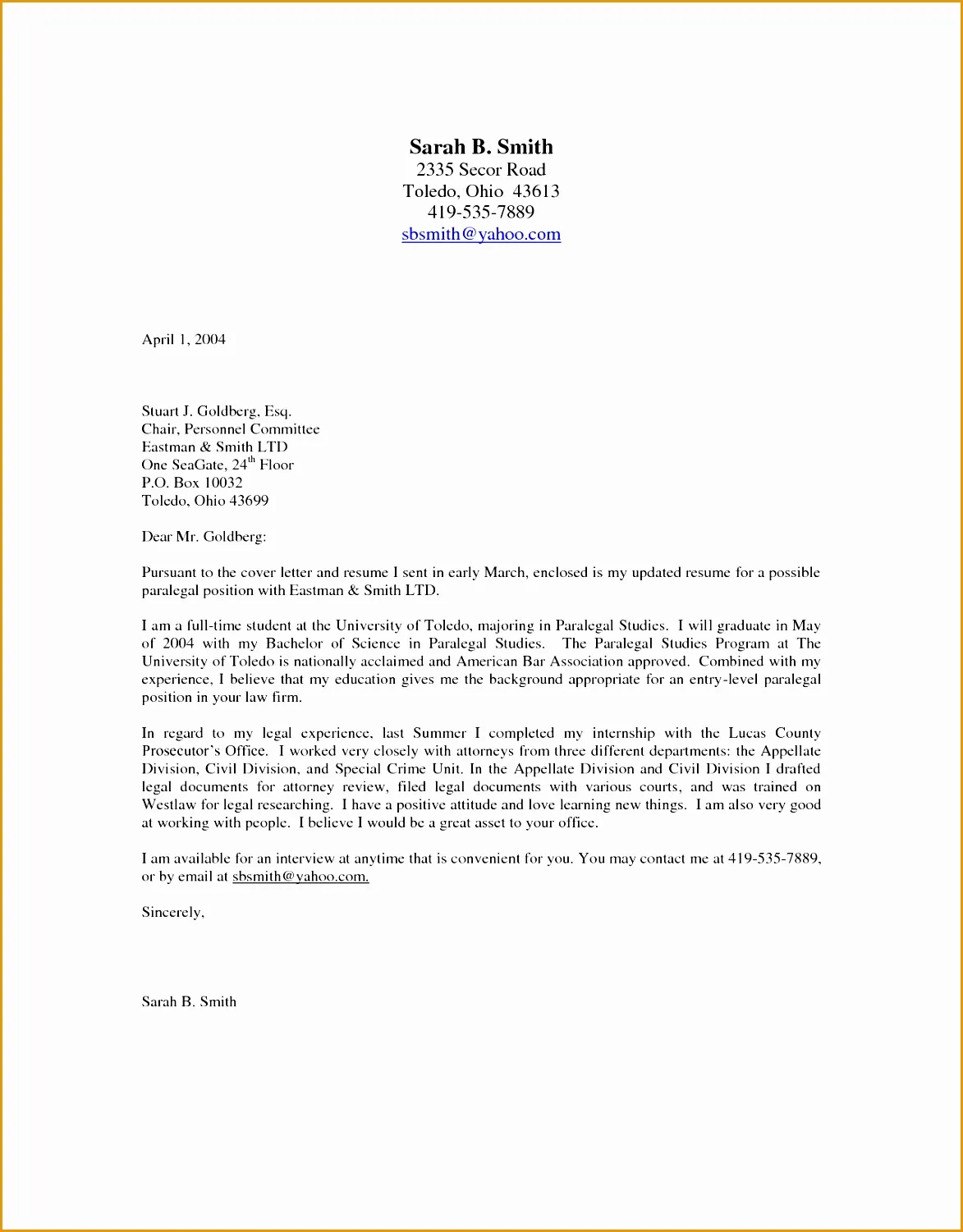 44326 cover letter samples