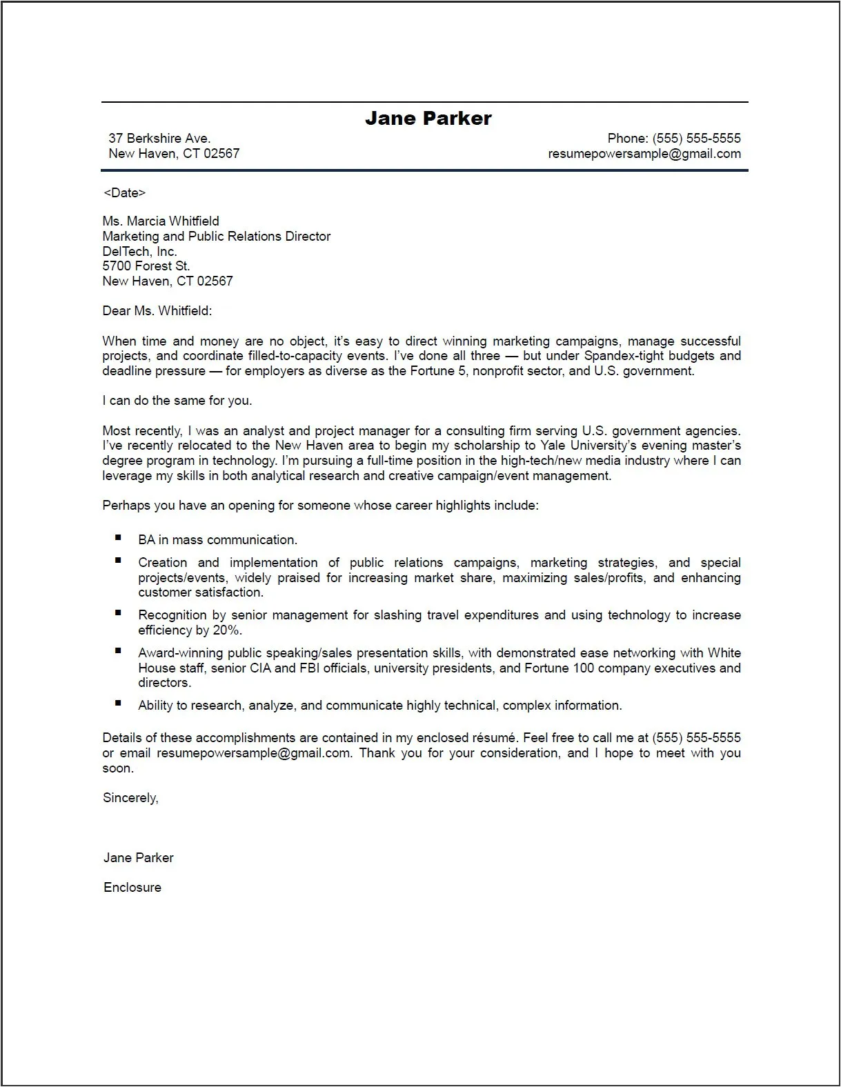 44326 cover letter structure