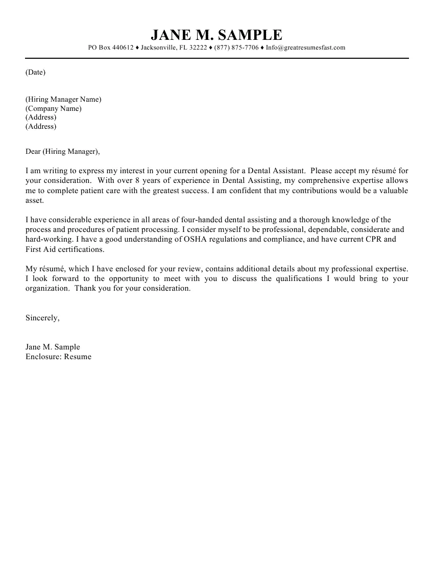 44326 effective cover letters