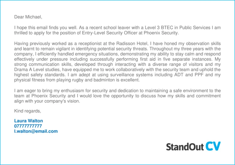 44327 common mistakes security cover letter