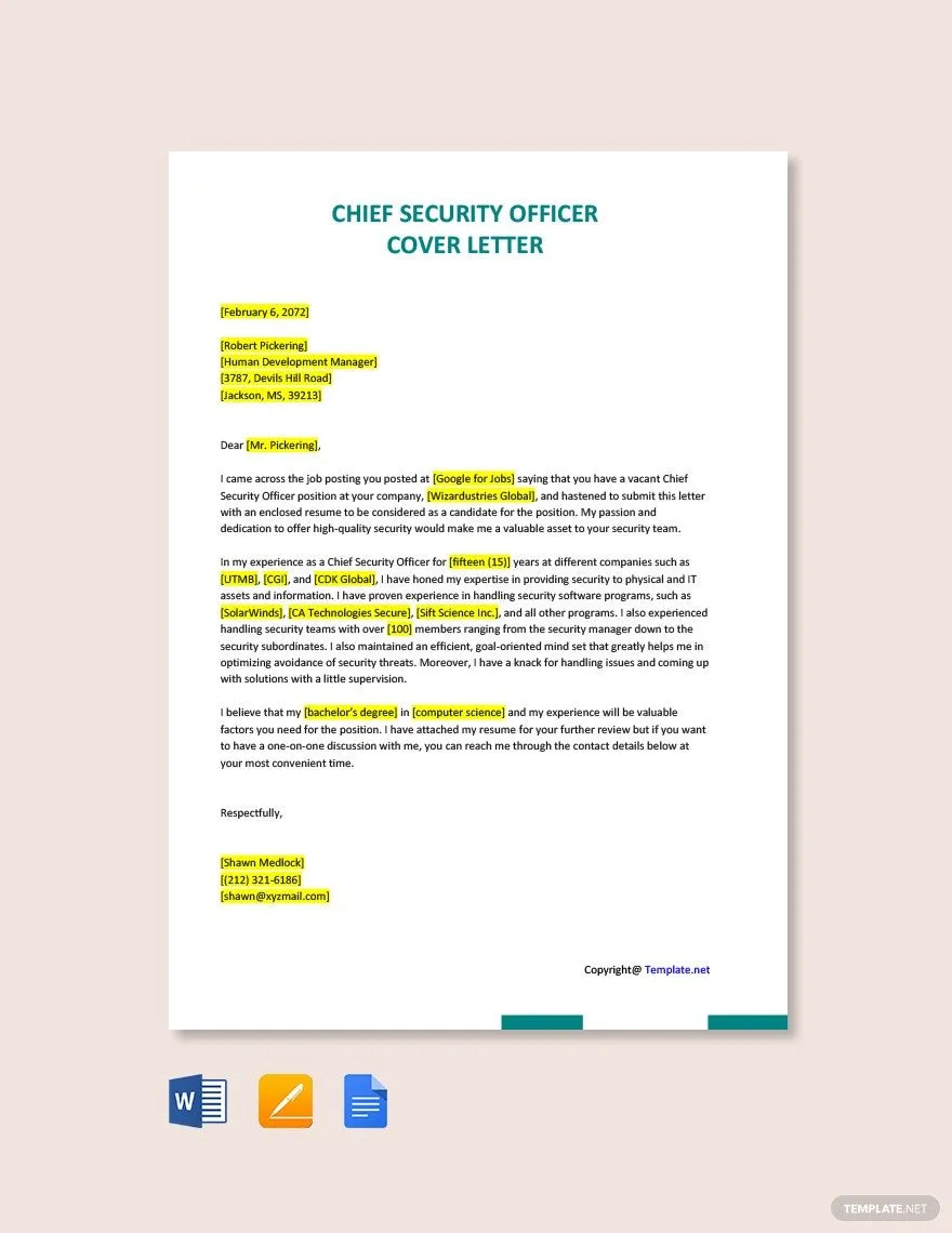 44327 security officer cover letter writing